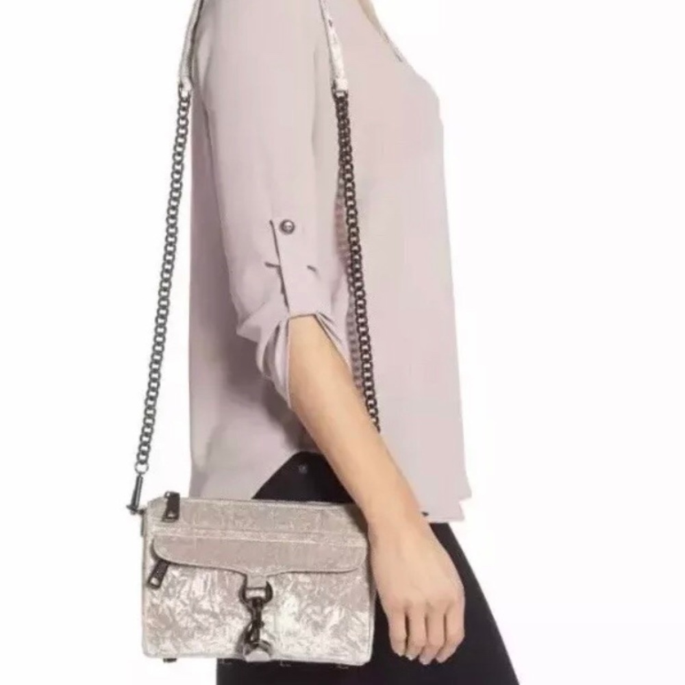 Rebecca Minkoff Purse Cross Body Mini MAC Velvet - Picture 4 of 8